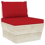 Vidaxl salon de jardin palette 10 pièces avec coussins épicéa imprégné