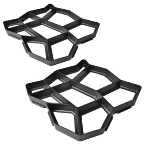 vidaXL Moule de pavé de jardin 42 x 42 x 4 cm 2 Pièces