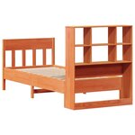 vidaXL Cadre de lit sans matelas cire marron 90x190 cm bois pin massif