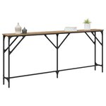 vidaXL Table console chêne artisanal 180 x 23 x 75 cm