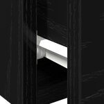 vidaXL Armoires murales 2 Pièces Chêne noir 102x30x20 cm Bois d'ingénierie