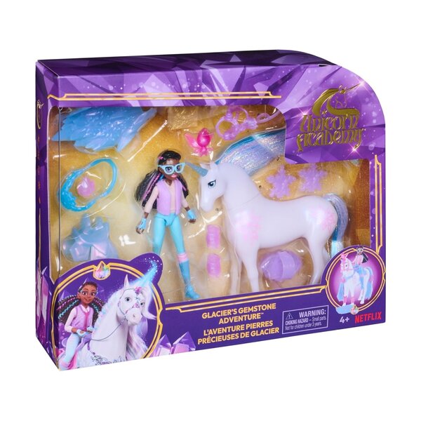 Spin Master 6074981 - L'École des Licornes - L'aventure pierres précieuses de glacier + poupée Layla