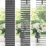 vidaXL Store de Fenêtre Gris foncé 125 x 175 cm Aluminium