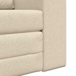 vidaXL Canapé-Lit Crème 98 x 71 x 83 cm tissu