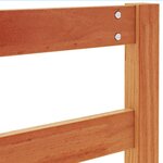 vidaXL Tête de lit cire marron 135 cm bois massif de pin