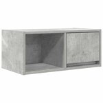 vidaXL Meuble TV gris béton 60x31x25 5 cm bois d'ingénierie