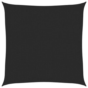 vidaXL Voile d'ombrage 160 g/m² Noir 3 6x3 6 m PEHD