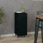 vidaXL Buffet Noir 34 5x34x90 cm Bois d'ingénierie