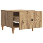 vidaXL Table basse Chêne artisanal 49 x 50 x 40 cm Bois d'ingénierie