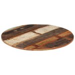 vidaXL Dessus de table rond 70 cm 15-16 mm Bois de récupération