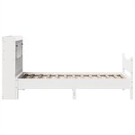 vidaXL Cadre de lit sans matelas blanc 75x190 cm bois de pin massif