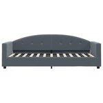 vidaXL Lit de repos gris foncé 80x200 cm velours