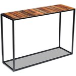 vidaXL Table console Bois de récupération massif 110x35x76 cm