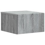 vidaXL Cabinet de chevet mural Sonoma gris 33 x 34 5 x 20 cm