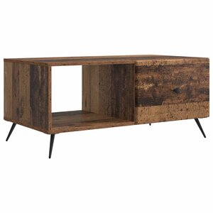 vidaXL Table basse Bois ancien 90 x 50 x 40 cm Bois d'ingénierie