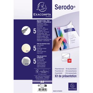 Kit de présentation Serodo noir et Ivoire x 5 EXACOMPTA