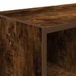 vidaXL Étagère à chaussures empilable chêne fumé 89 5x30x40 cm