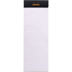 Bloc BLACK N°8 7,4x21 80F agrafées 80g Q.5x5 noir RHODIA