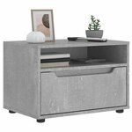 vidaXL Meuble TV VISNES gris béton 60x40x38 cm bois d'ingénierie