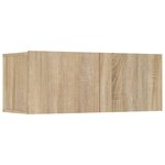 vidaXL Meubles TV 4 Pièces chêne sonoma 80x30x30 cm bois d'ingénierie