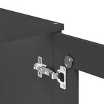 vidaXL Dessus pour buffet VIKEN gris anthracite bois d'ingénierie