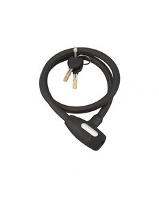 THIRARD - Antivol à clé Stunt  câble acier  vélo  12mmx0.8m  2 clés  noir - THIRARD