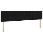 vidaXL Lit de Rangement avec matelas Noir 200 x 200 cm Velours