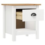 vidaXL Tables de chevet 2 Pièces Hill 46x35x49 5 cm Bois de pin solide