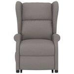 vidaXL Fauteuil Taupe Tissu