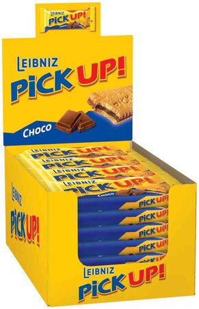 24 barres de biscuits 'PiCK UP! Choco', dans un présentoir LEIBNIZ