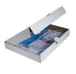 Etui Carton De 100 Pochettes Perforées Stop Doc Ouverture En Coin - Polypropylène Lisse 6/100e - A4 - Cristal - Exacompta