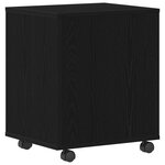 Cabinet roulant vidaXL en chêne noir 45x38x54 cm en bois d'ingénierie