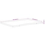 vidaXL Dessus de bureau 110x80x2 5 cm rectangulaire bois massif acacia