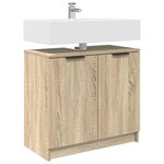 vidaXL Cabinet de salle de bain Chêne Sonoma 64 5 x 33 5 x 59 cm