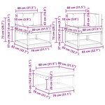 vidaXL Ensemble de canapés d'extérieur 7 Pièces Blanc et Beige