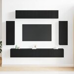 vidaXL Ensemble de meuble TV 6 pièces - Aspect bois ancien en bois reconstitué