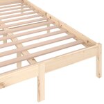 vidaXL Cadre de lit sans matelas bois de pin massif 120x200 cm