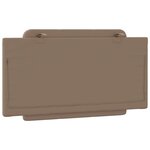 vidaXL Coussin de tête de lit cappuccino 100 cm similicuir
