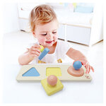 Puzzle trieur de formes Montessori en riz