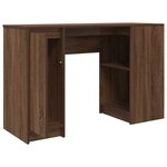 vidaXL Bureau chêne marron 120x42x76 cm bois d'ingénierie