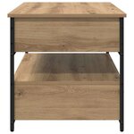 vidaXL Table basse Chêne artisanal 70 x 50 x 54.5 cm Bois d'ingénierie
