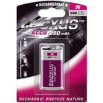 Pile rechargeable NiMh 9V 280mAh TECXUS