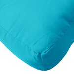 vidaXL Coussin de palette turquoise 58x58x10 cm tissu oxford