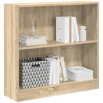vidaXL Bibliothèque chêne sonoma 80x24x75 cm bois d'ingénierie