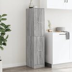 vidaXL Armoire apothicaire sonoma gris 30x41x144 5cm bois d'ingénierie