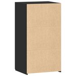 vidaXL Buffet noir 50x42 5x93 cm bois d'ingénierie