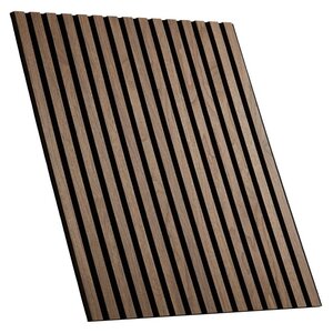 Panneau mural 60x60 bois marron acoustique 1 pièce