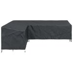 vidaXL Housse de meubles d'extérieur Noir 286 x 222 x 80 cm Tissu 600D