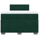 vidaXL Sommier à lattes de lit avec matelas vert foncé 120x190 cm