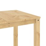 vidaXL Table à manger Panama 160x80x75 cm bois massif de pin